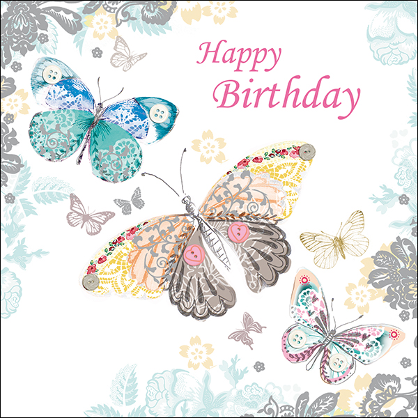 Birthday Card – Butterflies | Oak Tree Homes Trust